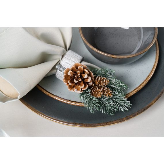 Блюдо прямоугольное 35х26 см, Seasons Темно-серый, Porland, изображение 9