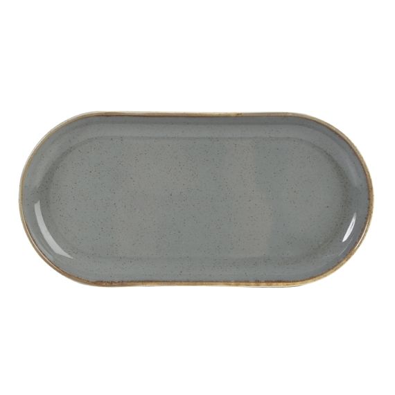 Блюдо овальное 30х15 см, Seasons Темно-серый, Porland, изображение 2