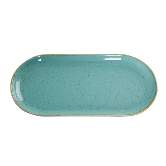 Блюдо овальное 30х15 см, Seasons Бирюзовый, Porland, изображение 3