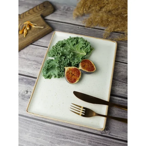 Блюдо прямоугольное 35х26 см, Seasons Бежевый, Porland