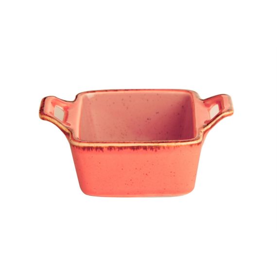 Соусник квадратный с 2-мя ручками 7х10 см h 4.2 см, Seasons Оранжевый, Porland, изображение 16