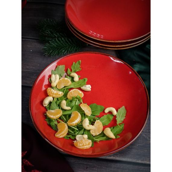 Тарелка глубокая 21 см безбортовая, Seasons Красный, Porland, изображение 8