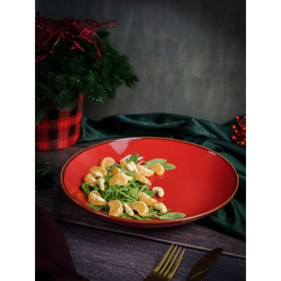 Тарелка глубокая 26 см безбортовая, Seasons Красный, Porland, изображение 14