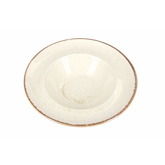 Тарелка глубокая 26 см с полями, Seasons Бежевый, Porland, изображение 4