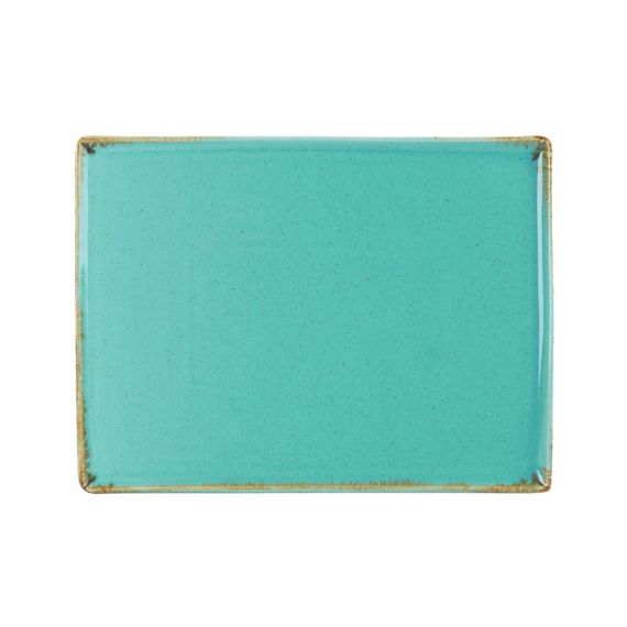 Блюдо прямоугольное 18х13 см, Seasons Бирюзовый, Porland, изображение 2