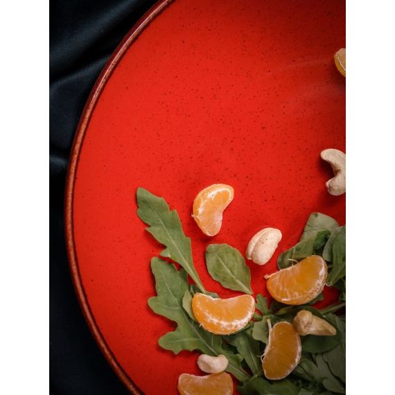 Тарелка 28 см безбортовая, Seasons Красный, Porland, изображение 8