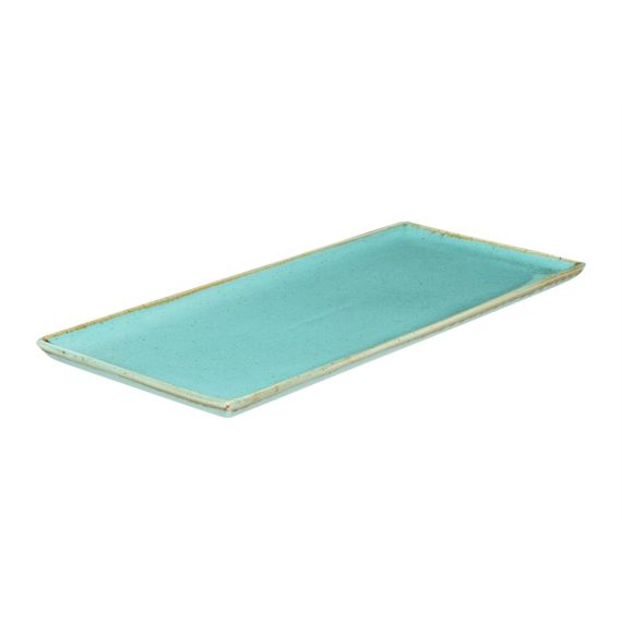 Блюдо прямоугольное 35х16 см, Seasons Бирюзовый, Porland, изображение 4