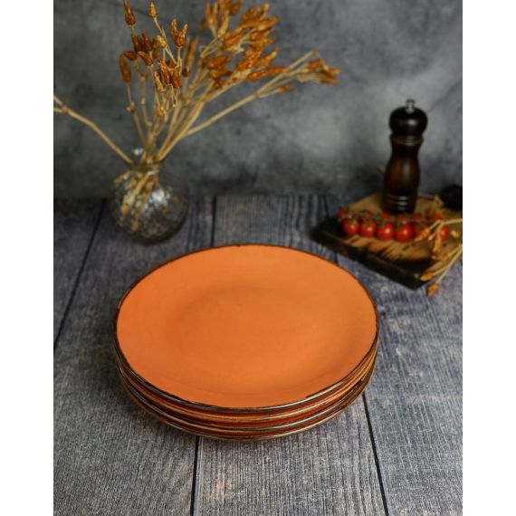 Тарелка 28 см безбортовая, Seasons Оранжевый, Porland, изображение 11