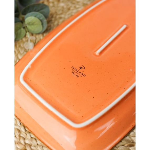 Тарелка прямоугольная 31*18 см, Seasons Оранжевый, Porland, изображение 5