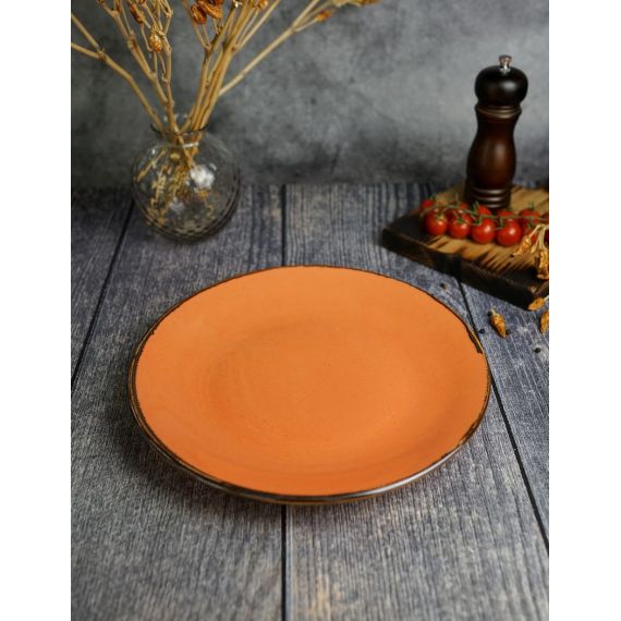Тарелка 28 см безбортовая, Seasons Оранжевый, Porland, изображение 7