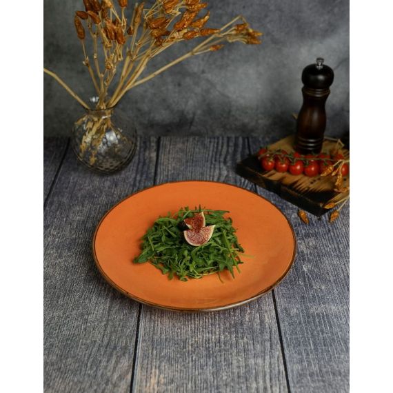 Тарелка 28 см безбортовая, Seasons Оранжевый, Porland, изображение 13
