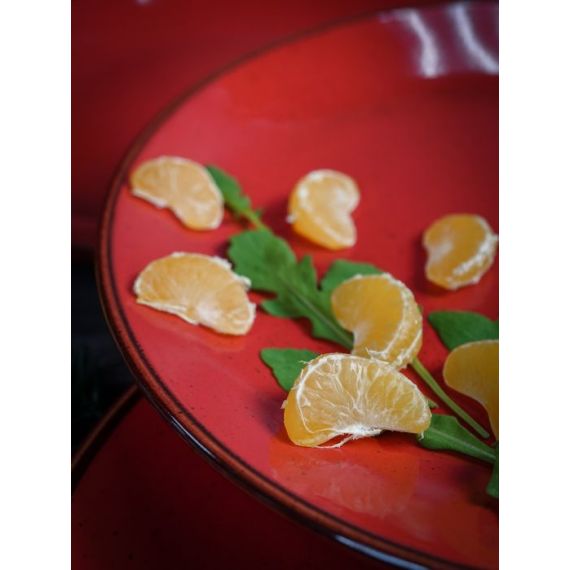 Тарелка 24 см безбортовая, Seasons Красный, Porland, изображение 13