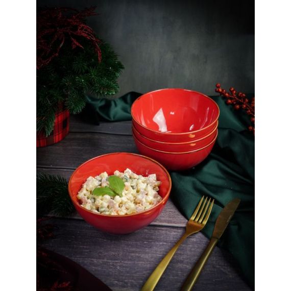 Салатник d 14 см h 7 см 550 мл, Seasons Красный, Porland, изображение 15