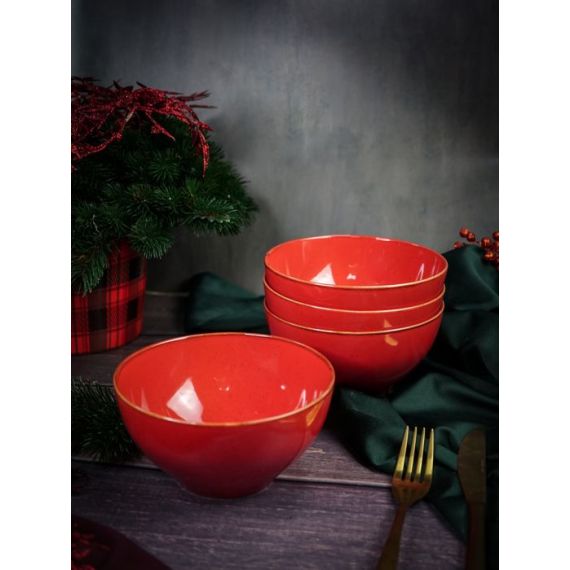 Салатник d 14 см h 7 см 550 мл, Seasons Красный, Porland, изображение 5