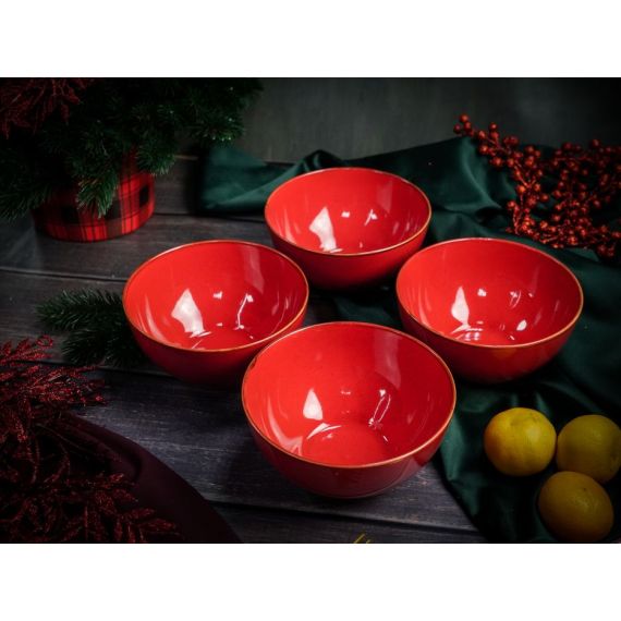 Салатник d 14 см h 7 см 550 мл, Seasons Красный, Porland, изображение 11