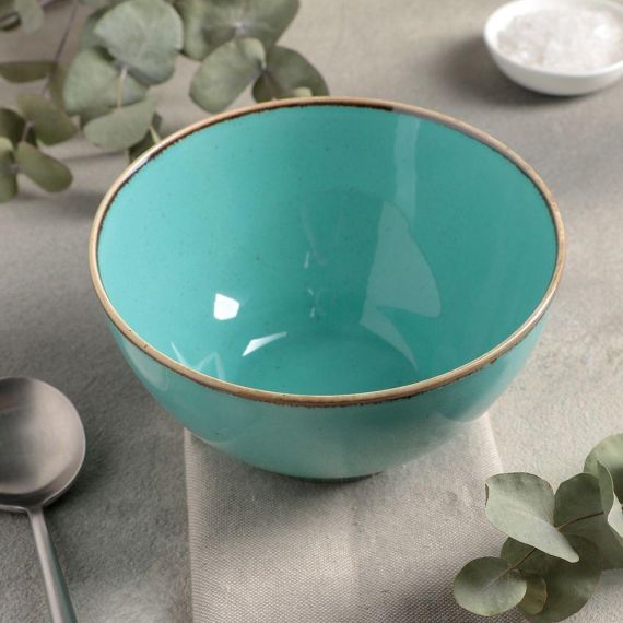 Салатник d 16 см h 8.5 см 770 мл, Seasons Бирюзовый, Porland, изображение 4