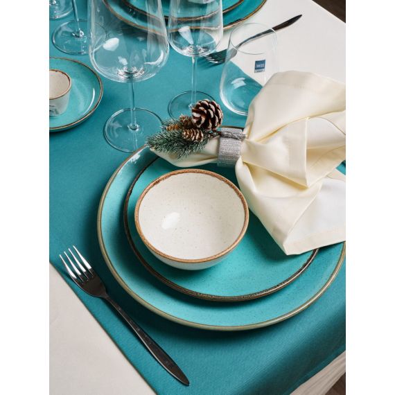 Салатник полуглубокий d 17 см h 4 см 415 мл, Seasons Бирюзовый, Porland, изображение 10