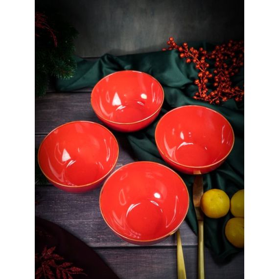 Салатник d 14 см h 7 см 550 мл, Seasons Красный, Porland, изображение 8