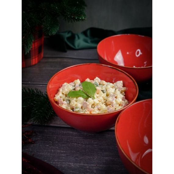 Салатник d 14 см h 7 см 550 мл, Seasons Красный, Porland, изображение 13