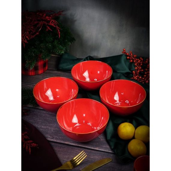 Салатник d 14 см h 7 см 550 мл, Seasons Красный, Porland, изображение 10