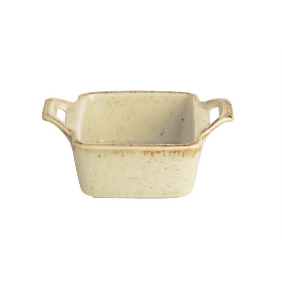 Соусник квадратный с 2-мя ручками 7х10 см h 4.2 см, Seasons Желтый, Porland, изображение 2