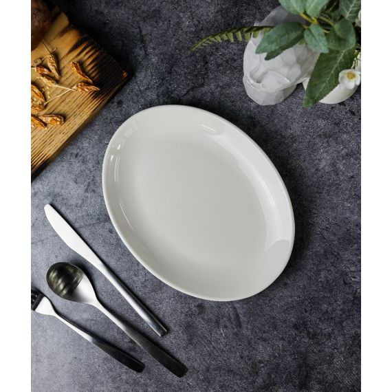 Тарелка овальная 24 см, Seasons Белый, Porland, изображение 4