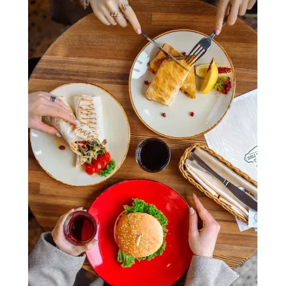 Набор обеденных тарелок 24 см, 4 шт Seasons Бежевый, Porland, изображение 13