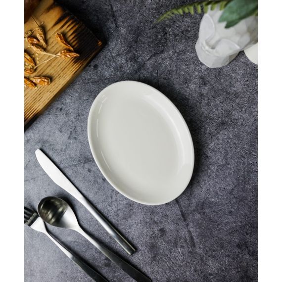 Тарелка овальная 18 см, Seasons Белый, Porland, изображение 3