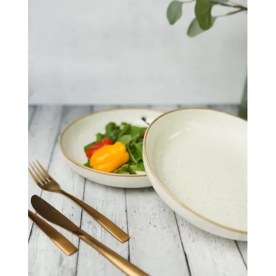 Набор салатников 22 см, 830 мл, 2 шт, Seasons Бежевый, Porland, изображение 5