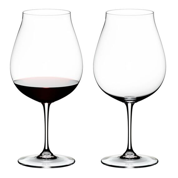 Набор из 2-х хрустальных бокалов для красного вина New World Pinot Noir 6416/16, 800 мл, прозрачный, серия Vinum, Riedel