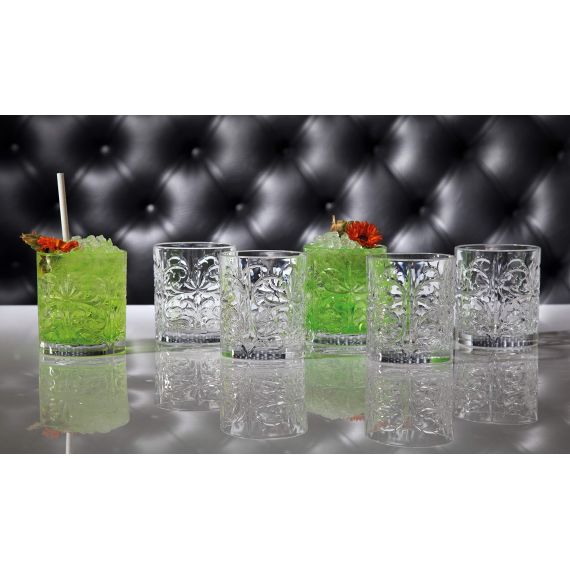 Набор из 6-ти стаканов Олд Фэшн RCR Luxion Tattoo 330 мл, хрустальное стекло, Италия, изображение 5