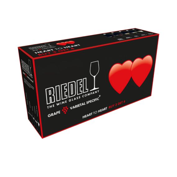 Набор бокалов Heart To Heart Pay 3 Get 4 Value Gift Pack Riesling, 4 шт., 460 мл, 5409/05, Riedel, изображение 5
