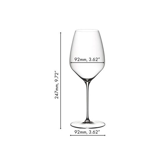 Набор из 2-х бокалов для белого вина Riesling (Рислинг), объем: 460 мл, высота: 247 мм, хрусталь, серия Veloce, 6330/15, Riedel, изображение 3