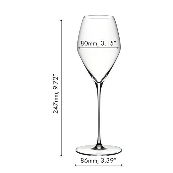 Набор из 2-х бокалов для вина Rose (Розе), объем: 322 мл, высота: 247 мм, хрусталь, серия Veloce, 6330/55, Riedel, изображение 3