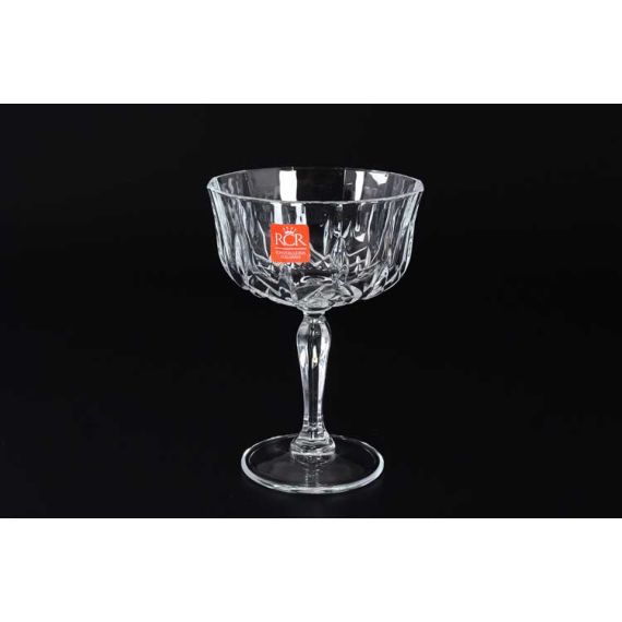 Набор из 6-ти бокалов-блюдец для шампанского RCR Style Opera 240 мл, хрустальное стекло, Италия, изображение 10