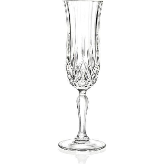 Набор из 6-ти бокалов для шампанского RCR Style Opera 130 мл, хрустальное стекло, Италия, изображение 2