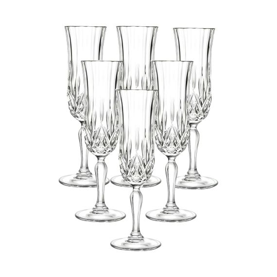 Набор из 2-х фужеров для шампанского RCR Opera 130мл, хрустальное стекло, Италия, изображение 2