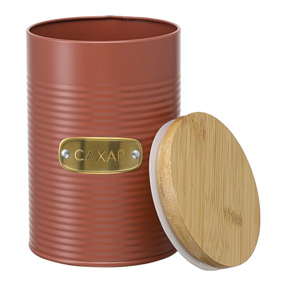 Банка для хранения сахара Irmel, 1,3 л, терракота, Smart Solutions, изображение 6