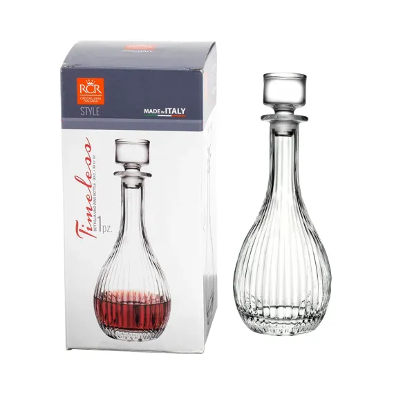 Графин с крышкой RCR Style TimeLess 900 мл, Италия, изображение 2