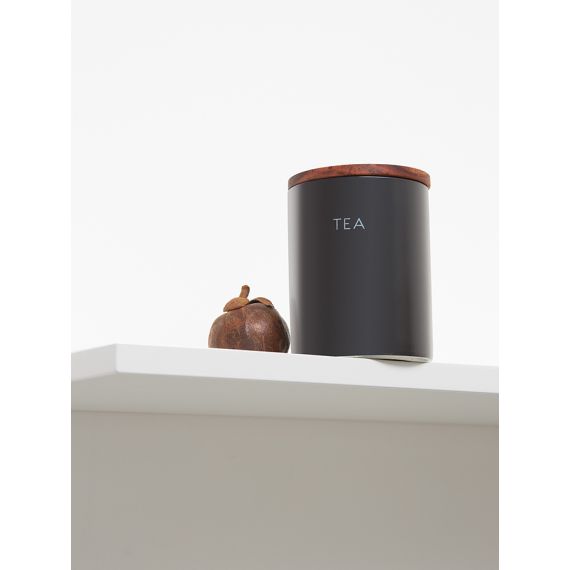 Банка керамическая для хранения чая, 650 мл, черная, Smart Solutions, изображение 5