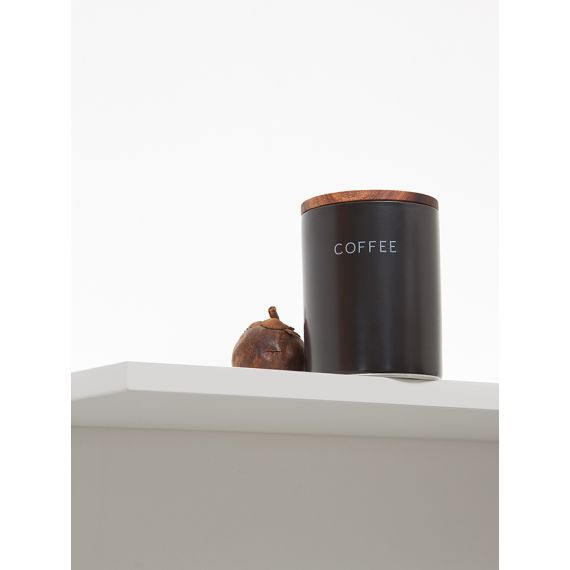 Банка керамическая для хранения кофе, 650 мл, черная, Smart Solutions, изображение 4