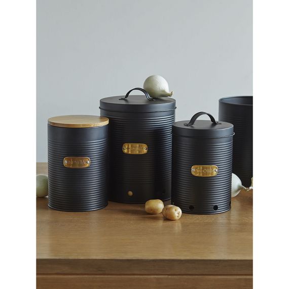 Банка для хранения овощей Irmel, 2,5 л, графит, Smart Solutions, изображение 3