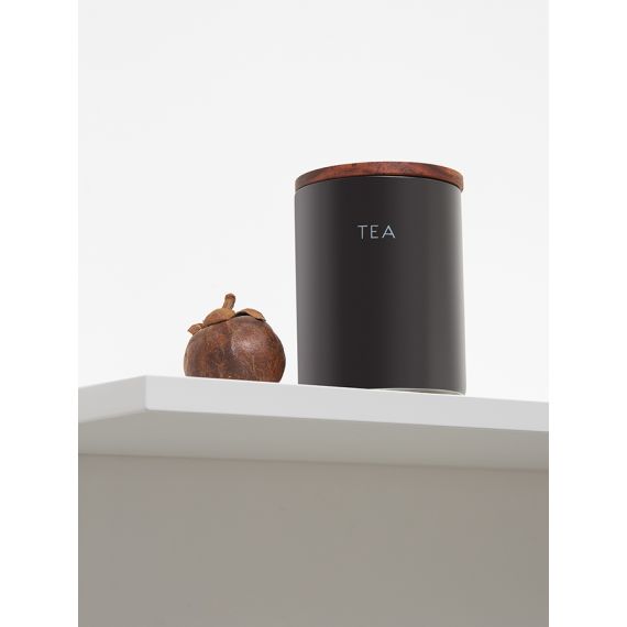 Банка керамическая для хранения чая, 650 мл, черная, Smart Solutions, изображение 4
