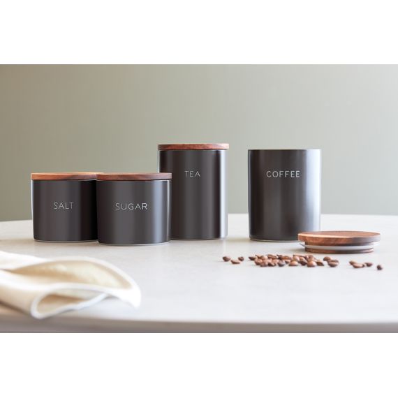 Банка керамическая для хранения чая, 650 мл, черная, Smart Solutions, изображение 2