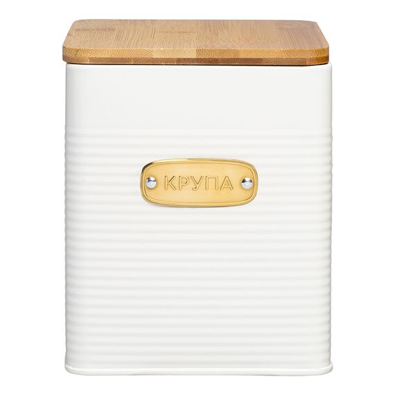 Банка для хранения крупы Irmel, 3,2 л, молочная, Smart Solutions