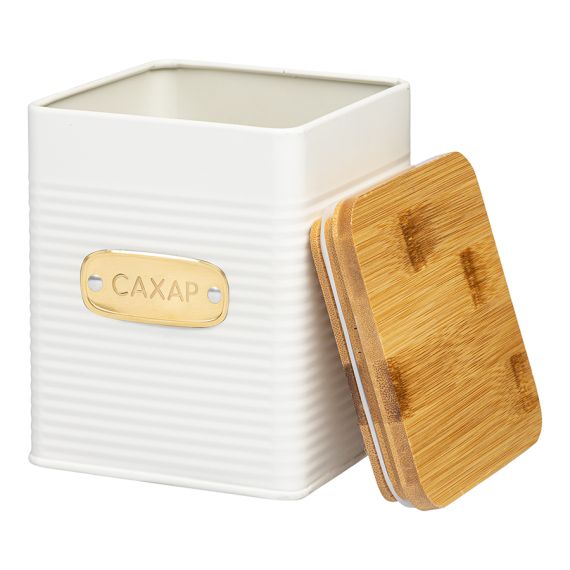 Банка для хранения сахара Irmel, 1,7 л, молочная, Smart Solutions, изображение 3