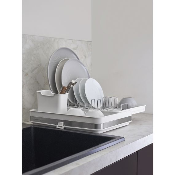 Сушилка для посуды Atle раздвижная большая, белая, Smart Solutions, изображение 2