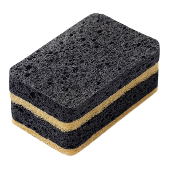Набор губок для посуды из целлюлозы и кокосового волокна Eco Sponge, черные, 6 шт., Smart Solutions, изображение 7