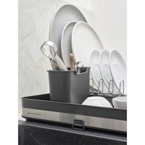 Сушилка для посуды Atle раздвижная большая, черная, Smart Solutions, изображение 4