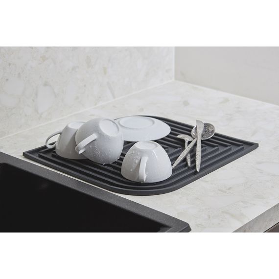 Коврик для сушки посуды Dry Flex, 34,6х44,6 см, темно-серый, Smart Solutions, изображение 7